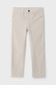 Mayoral pantaloni din catifea pentru copii sztruks slim fit basi bumbac bej 537.5C.Mini.9BYH