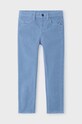 Mayoral spodnie sztruksowe dziecięce sztruks slim fit basi bawełna niebieski 537.5C.Mini.9BYH