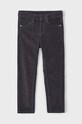 Mayoral pantaloni din catifea pentru copii sztruks slim fit basi bumbac gri 537.5C.Mini.9BYH
