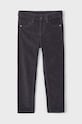 Mayoral pantaloni din catifea pentru copii sztruks slim fit basi bumbac gri 537.5C.Mini.9BYH