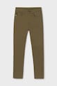 Детские брюки Mayoral slim fit basic 582.7C.Junior.9BYH зелёный AW24