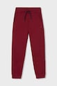 Mayoral pantaloni de trening pentru copii 705.7A.Junior.9BYH burgundia AW24
