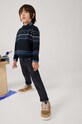 Детские хлопковые брюки Mayoral relaxed fit хлопок голубой 4541.5G.Mini.9BYH