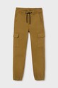 Дитячі штани Mayoral cargo broken 7541.7E.Junior.9BYH коричневий AW24