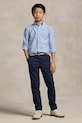 Detské nohavice Polo Ralph Lauren s elastanom tmavomodrá 323855394001