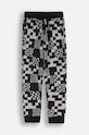 Coccodrillo spodnie dresowe bawełniane dziecięce wzorzyste czarny ZC4120102ABJ