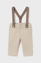 Kojenecké kalhoty Mayoral Newborn látka béžová 2521.1J.Newborn.9BYH