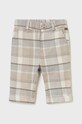 Mayoral Newborn pantaloni din bumbac pentru bebeluși bumbac bej 2522.1J.Newborn.9BYH