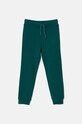 Dětské bavlněné tepláky United Colors of Benetton pletenina zelená 3J68CF01P.B.G.Seasonal