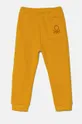 Дитячі бавовняні штани United Colors of Benetton 3J70GF010.B.P.Seasonal жовтий AW24