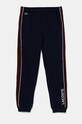 Lacoste pantaloni de trening pentru copii tricotaj bleumarin XJ2452