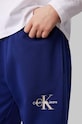 Дитячі бавовняні штани Calvin Klein Jeans SWEATPANTS IU0IU00285.9BYH блакитний