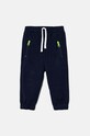 United Colors of Benetton spodnie dresowe dziecięce z elastanem granatowy 330SGF03Z.P.Seasonal