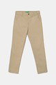 Dětské kalhoty United Colors of Benetton látka béžová 4HM6CF011.G.Seasonal