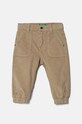 Dětské manšestrové kalhoty United Colors of Benetton látka béžová 4AD5GE021.P.Seasonal