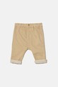United Colors of Benetton spodnie niemowlęce z elastanem beżowy 4AU0AF018.W.Seasonal