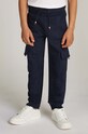 Dětské tepláky Tommy Hilfiger MONOTYPE FLEECE pletenina námořnická modř KB0KB09239.9BYH.128.176