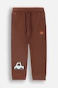 Детски спортен панталон Coccodrillo еластичен кафяв ZC4120103MBN