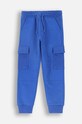 Coccodrillo pantaloni de trening din bumbac pentru copii ZC4120201DBK albastru AW24