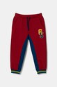 Детские спортивные штаны United Colors of Benetton аппликация бордо 32N4GF03X.P.Seasonal