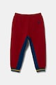 United Colors of Benetton pantaloni de trening pentru copii 32N4GF03X.P.Seasonal burgundia AW24