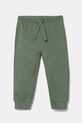 United Colors of Benetton pantaloni de trening pentru copii tricotaj verde 3EB5GF04A.P.Seasonal