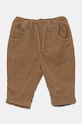 Dětské bavlněné kalhotky United Colors of Benetton látka hnědá 4O5GAF01B.B.W.Seasonal