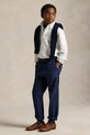 Detské nohavice Polo Ralph Lauren s elastanom tmavomodrá 323855803002