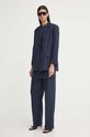 Παντελόνι 2NDDAY 2ND Carter - Pinstripe 2244160170 σκούρο μπλε AW24