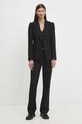 Bruuns Bazaar pantaloni DecumariaBBCigga BBW4080 negru AW24