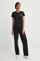 Хлопковые спортивные штаны Calvin Klein Jeans J20J223967 чёрный AW24