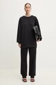 Iceberg pantaloni de trening din bumbac B122.6314 negru AW24