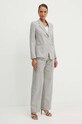 BOSS pantaloni de lana 50525277 gri AW24