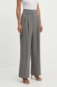 BOSS pantaloni de lana panza gri 50525850