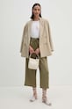 Dkny pantaloni P4EKTX63 verde AW24