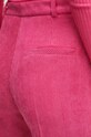 HUGO pantaloni de catifea cord roz 50518000