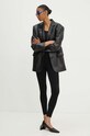 MSGM legginsy 3741MDS02.247783 czarny AW24