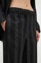 Шерстяные брюки MSGM чёрный 3741MDP01A.247604