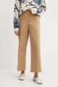 Παντελόνι Weekend Max Mara μπεζ 2425136011600