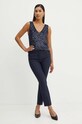 Kalhoty Weekend Max Mara 2425136031600 námořnická modř AW24