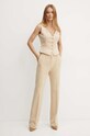 Guess pantaloni CARLA W4YB30.WFWX2 bej SS25