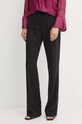 Guess pantaloni CARLA drept negru W4YB30.WFWX2