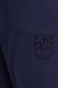 Pinko pantaloni della tuta di cotone blu navy 100371.A21P