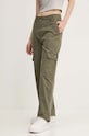 Bavlnené nohavice Tommy Jeans zelená DW0DW18510