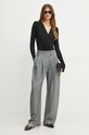 Pinko pantaloni 103549.A287 gri AW24