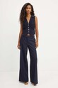 Pinko pantaloni din lana 104459.A29K bleumarin AW24