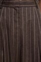 Day Birger et Mikkelsen spodnie lniane Enzo - Casual Linen Stripe brązowy DAY65243238