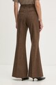 Odzież Remain spodnie wełniane Herringbone Flare Pants 5018622977 brązowy