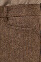 Remain spodnie wełniane Herringbone Flare Pants brązowy 5018622977