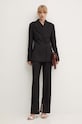 Remain pantaloni din lana Slim Suiting Pants 501907100 negru AW24